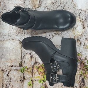 Booties,  Black size 8
